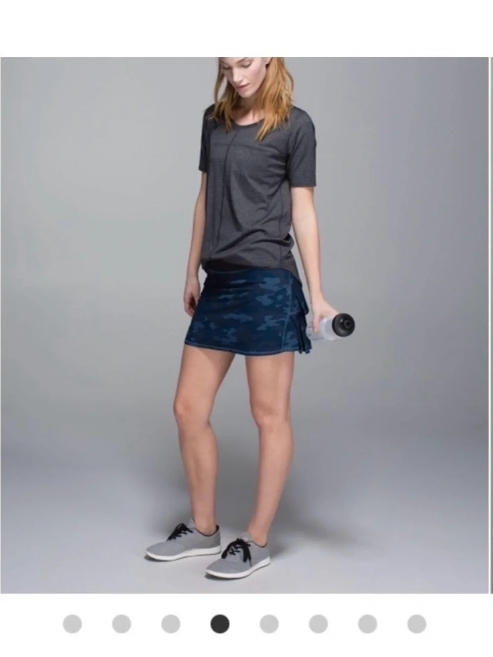 VINTAGE Lululemon sz 6 Pace Setter Heathered Texture Lotus Oil Slick Blue camo.
